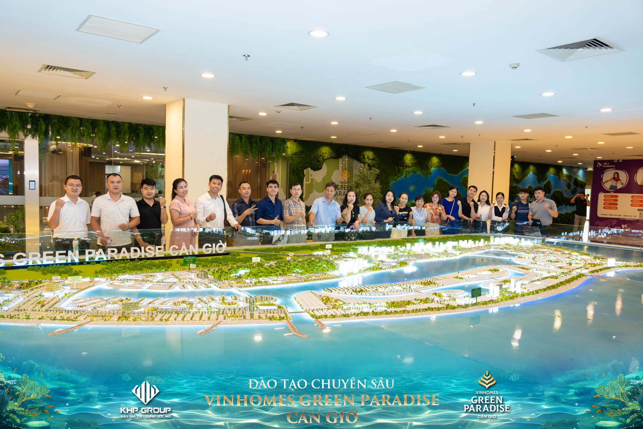 KHP GROUP đào tạo chuyên sâu tại sa bàn Vinhomes Green Paradise Cần Giờ và Vinhomes Hải Vân Bay
