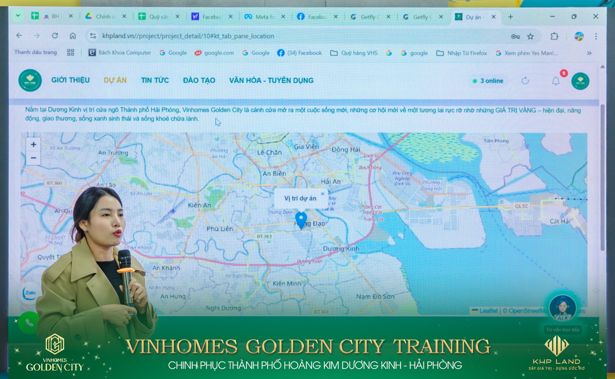 KHP LAND TỔ CHỨC ĐÀO TẠO NỘI BỘ DỰ ÁN VINHOMES GOLDEN CITY - DƯƠNG KINH, HẢI PHÒNG